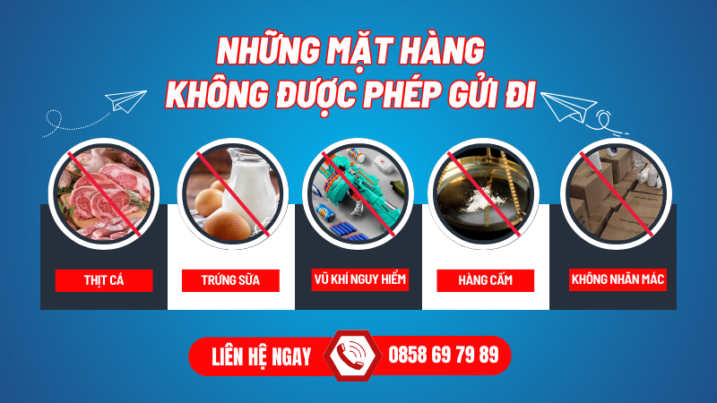 hàng không được phép gửi